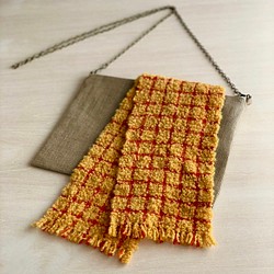 琉球カラーの飾り布 ショルダーバッグ 1枚目の画像
