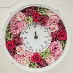 プリザ☆色鮮やかな花時計☆ 1枚目の画像