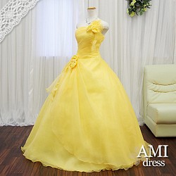 カラードレス イエロー 7号9号11号13号 プリンセスライン 花嫁 結婚式 二次会 ドレス Ami Dress 通販 Creema クリーマ ハンドメイド 手作り クラフト作品の販売サイト