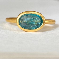 エメラルドk18ゴールドリング 天然石 指輪 ジュエリー 指輪・リング