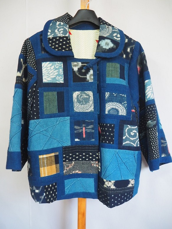 一点もの】古布の絣や藍のジャケット ジャケット yamamomo 通販 ...