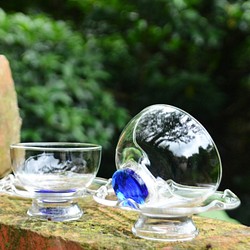 美色-彩荷高托杯組(寶藍-2入) 第1張的照片