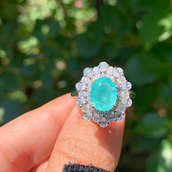 ❣️クーポン期間限定セール✨パライバトルマリン0.12ct ダイヤK18