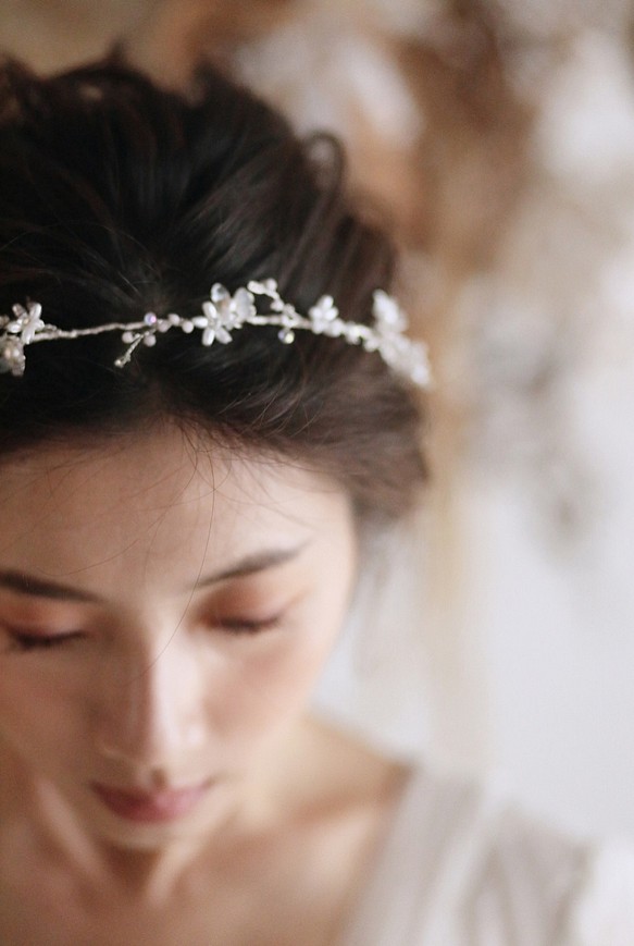 Snow Angel Bridal Hairpieces限量新娘髮圈頭飾 新娘髮飾QS962 第1張的照片