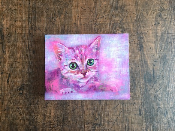 猫 ねこ【原画 アクリル 絵画】 絵画 ちさと 通販｜Creema(クリーマ)