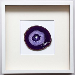 Wall letter◇grace／Wall decor／calligraphy agate slice 1枚目の画像