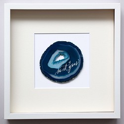 Wall letter◇so it goes／Wall decor／calligraphy agate slice 1枚目の画像