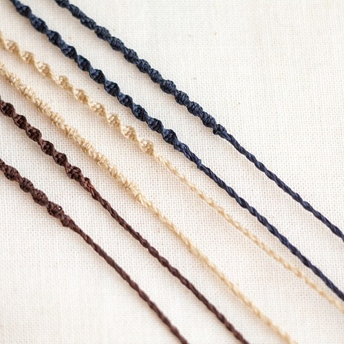 マクラメ編みネックレス「細い紐タイプ」（天然石なし） ネックレス 
