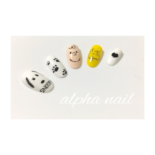 キャラクターネイル 手書きネイルチップ ネイルチップ ネイルシール Alpha Nail 通販 Creema クリーマ ハンドメイド 手作り クラフト作品の販売サイト