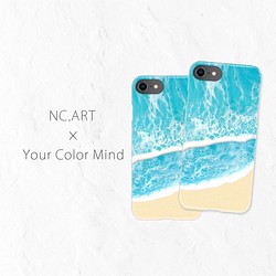 スマホケース iPhoneケース 全機種対応 ( 海 OCEAN ART＃01) 1枚目の画像