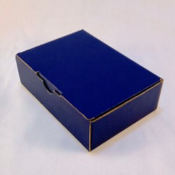 紺色　ダンボール箱 15枚セット 1枚目の画像