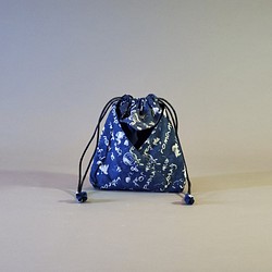 [槑的手作包] 丹寧藍~ 束口包.手拿包.車縫包.阿信包 第1張的照片