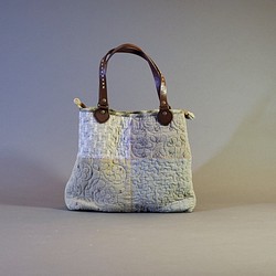 【槑さん手作りバッグ】さしこパッチワークショルダーバッグ～手縫いバッグ・ハンドバッグ・ショルダーバッグ 1枚目の画像