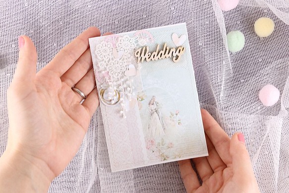 結婚式に Weddingメッセージカード ブライダル スクラップブッキング カード レター Treasure Memories 通販 Creema クリーマ ハンドメイド 手作り クラフト作品の販売サイト