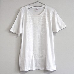 Skeleton is amazing T-shirt 單面印花【White on White】男女通用圓領T卹 第1張的照片