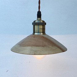 ランプシェード トチの木 ペンダントライト 1枚目の画像
