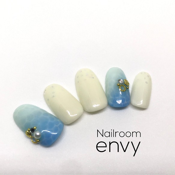 クーポン配信中 ラグーンネイル 夏ネイル 海 シェルネイル 貝殻 ネイルチップ ネイルシール Nailroom Envy 通販 Creema クリーマ ハンドメイド 手作り クラフト作品の販売サイト