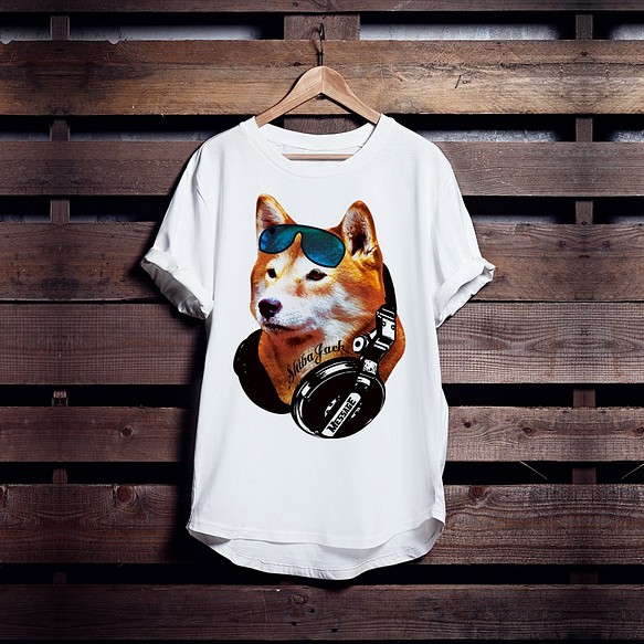 ミュージック柴犬Tシャツ「Shiba Jack」 1枚目の画像