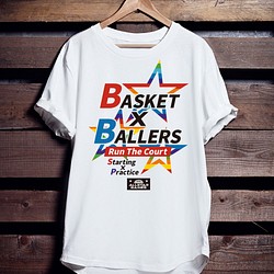 バスケTシャツ「BASKET×BALLERS」 1枚目の画像
