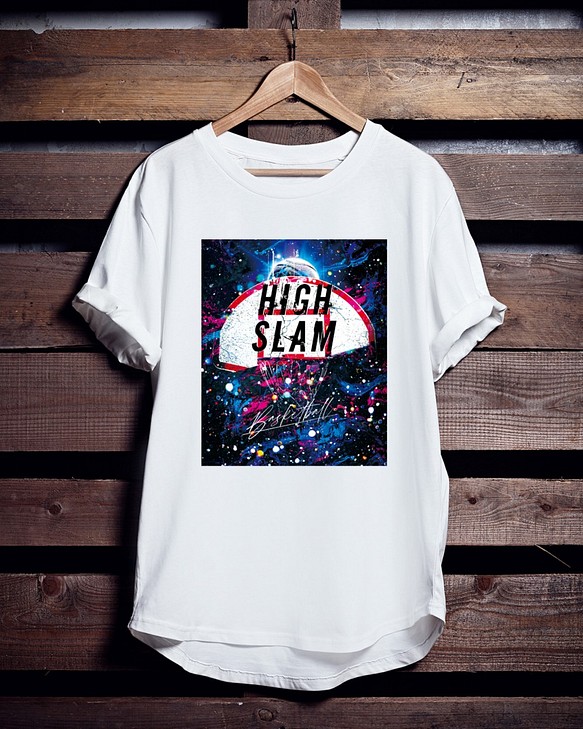 バスケTシャツ「HIGH SLAM」 1枚目の画像