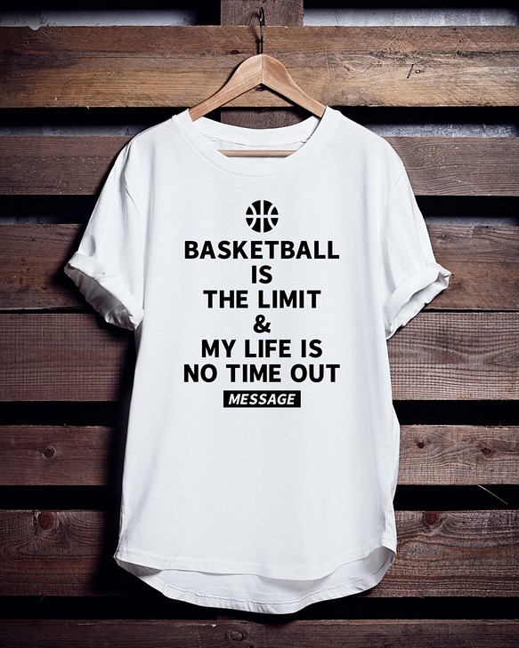 バスケTシャツ「BASKETBALL IS THE LIMIT」 1枚目の画像