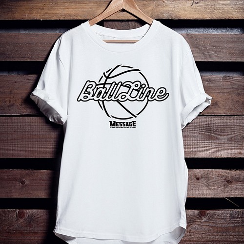 バスケTシャツ「BallLine」 Tシャツ ｢MessagE｣ 通販｜Creema(クリーマ)