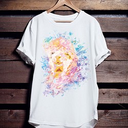 アニマルTシャツ「Alpaca Pastel」 1枚目の画像