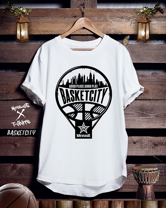 バスケTシャツ「BASKETCITY」 1枚目の画像