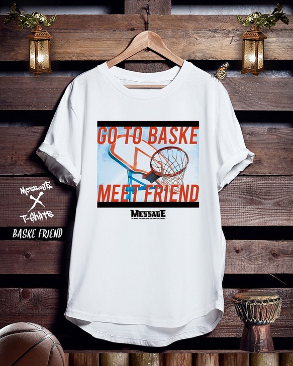 バスケTシャツ「BAKSE FRIEND」 1枚目の画像