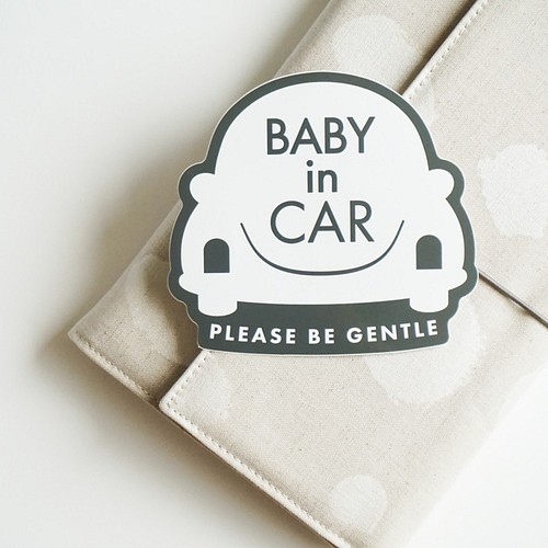 Baby In Car 車用ステッカー カーステッカー 北欧風 カー用品 ベビーインカー 雑貨 その他 Nocco Babe 通販 Creema クリーマ ハンドメイド 手作り クラフト作品の販売サイト