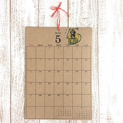「花娘たちと12ヶ月」2018年カレンダー 無料で誕生日☆ 1枚目の画像