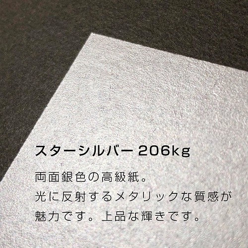 シルバー に輝く シンプル クール デザイン 名刺 名入れ 名刺制作 名刺オーダー Ljroma It