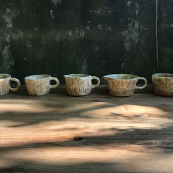 「咖啡牛奶-半二」竹土石山 竹土系列 牛奶壺 茶海 咖啡下壺 拿鐵 花茶 角錐身體 第1張的照片