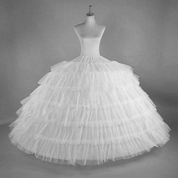 ドレス小物 頑丈 6本 ワイヤー 大きいパニエ プリンセスラインやボリュームドレス専用 1枚目の画像