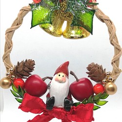 圣诞老人的圣诞花环　Santa's Christmas wreath 第1張的照片