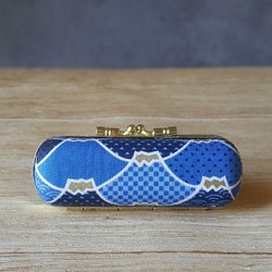 燙金富士山 小清新經典藍 開運印章盒 口金印章盒 畢業禮物 第1張的照片