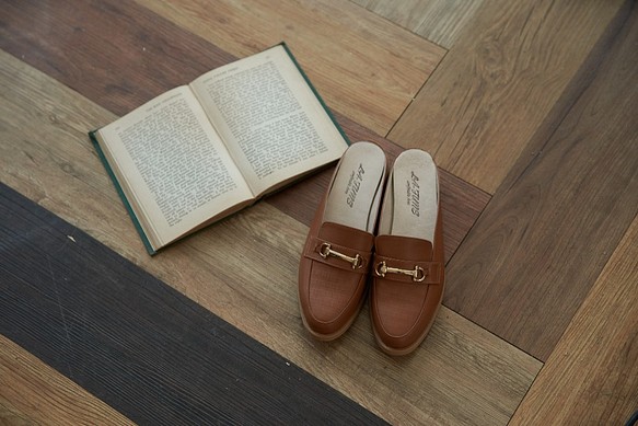 【英格蘭風】台灣作る鞋 英格蘭紋 沙棕 第1張的照片