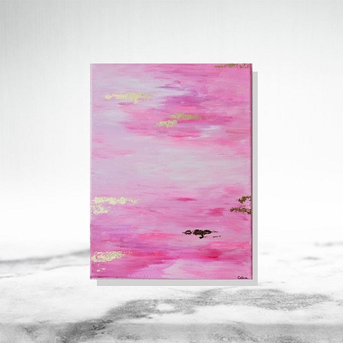 KIMPAKU-F//モダンアート キャンバス ピンク 抽象画 アクリル 絵画 