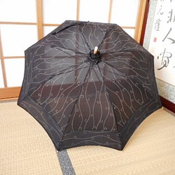 よろけ縞に唐草模様・日傘（傘袋付き） 1枚目の画像