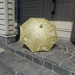 反物から黄色の日傘（傘袋付き） 1枚目の画像