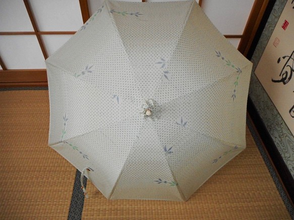 反物から草花織出し日傘（傘袋付） 1枚目の画像
