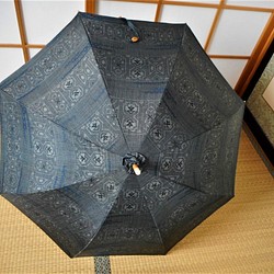 リメイク・泥大島紬（５マルキ）日傘 1枚目の画像