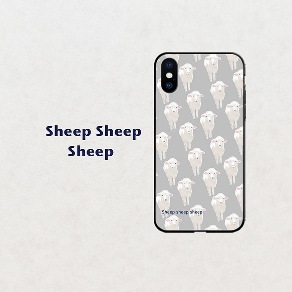 【羊の大群】深い陰が覆う谷色  スマホケースiphone android ほぼ全機種対応 1枚目の画像