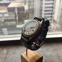千斤頂Ⅱ組合固體棕色錶盤×藍黑色帶（為了產品） 第1張的照片