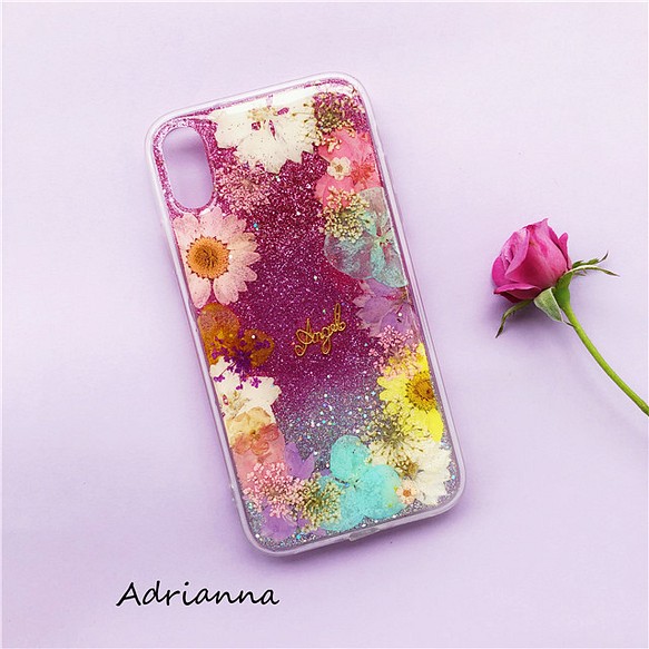 Iphone14 Se Xperia5iii Galaxys22 押し花ケース スマホケース Iphoneケース スマホケース カバー Adrianna 通販 Creema クリーマ ハンドメイド 手作り クラフト作品の販売サイト