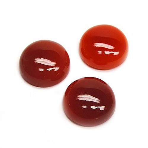 カーネリアン(3ピース)／Round Cut Carnelian その他アクセサリー