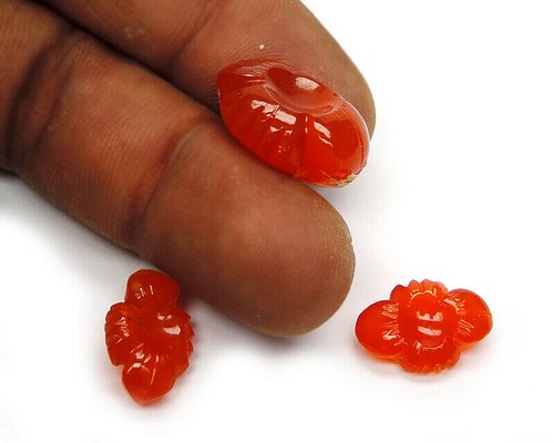 カーネリアン(3ピース)／Carnelian Carving その他アクセサリー g4gems