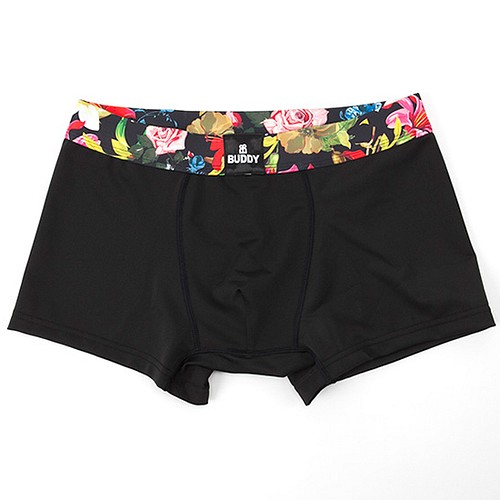 Buddy Flower Black ボクサーパンツ メンズギフト誕生日プレゼント 喜ばれる おすすめ 勝負パンツ その他ファッション メンズ ボクサーパンツ屋 鶴亀本舗 通販 Creema クリーマ ハンドメイド 手作り クラフト作品の販売サイト