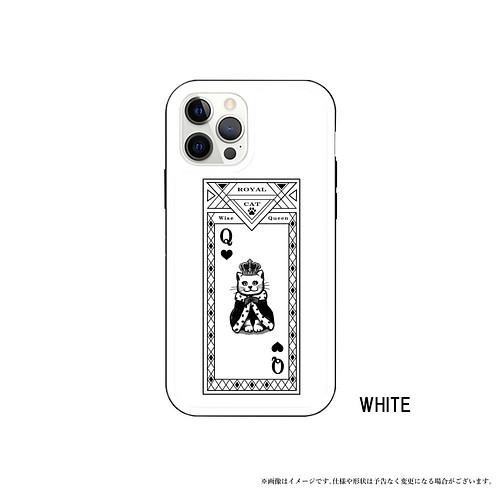 Iphone13 猫 ねこ 強化ガラス トランプ 女王 Queen Iphoneケース スマホケース イラスト Iphoneケース カバー Key Graffiti 通販 Creema クリーマ ハンドメイド 手作り クラフト作品の販売サイト