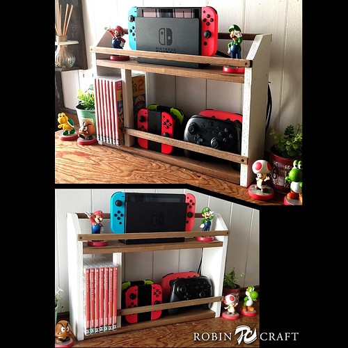 Nintendo Switch一式がオシャレに収納できるラック シェルフ 収納 ゲーム ケース Amiibo 棚 棚 シェルフ ラック Robin Craft 通販 Creema クリーマ ハンドメイド 手作り クラフト作品の販売サイト